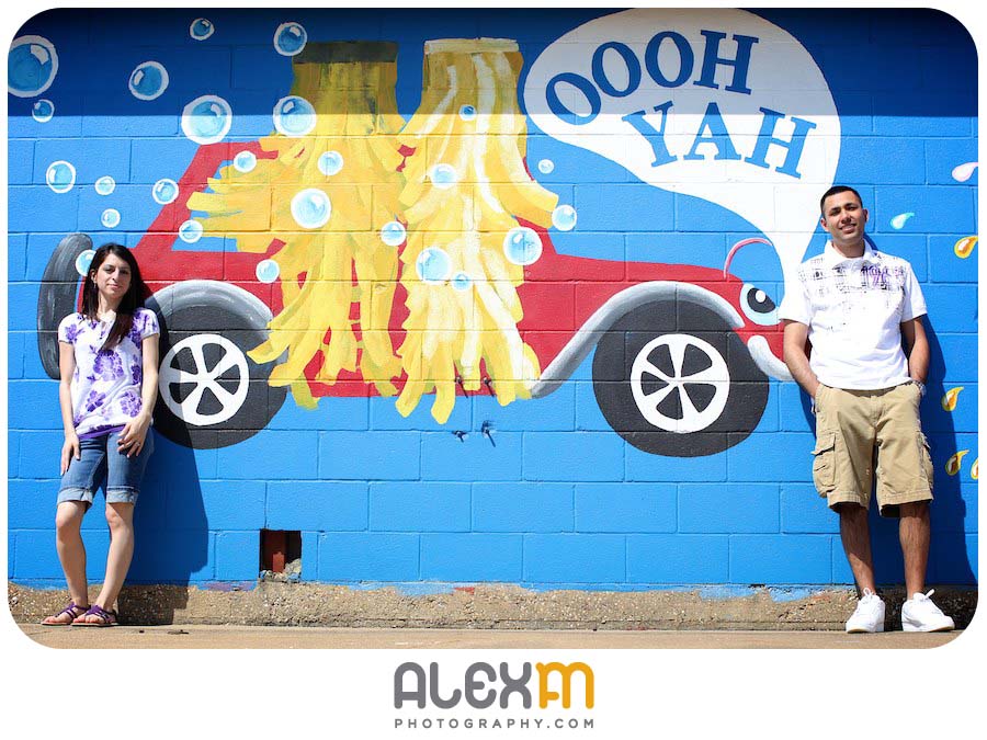 At the car wash… Whoa, whoa, whoa, whoa….