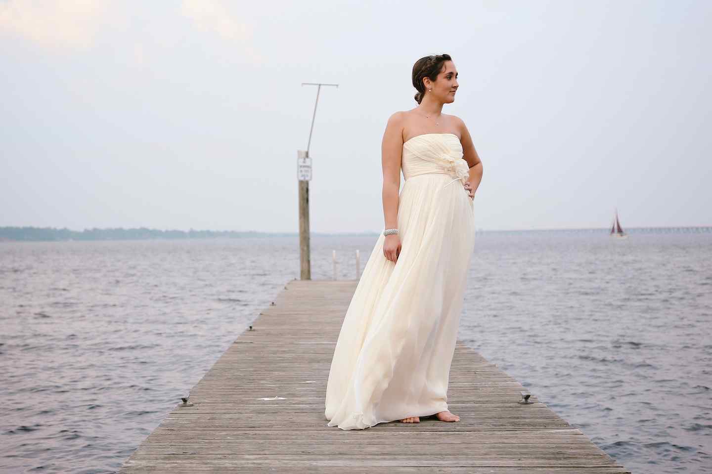 Bride on a Boat
